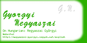 gyorgyi megyaszai business card